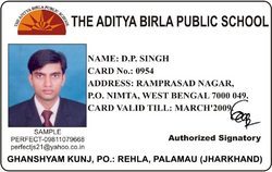 Employee Id Card Samples India