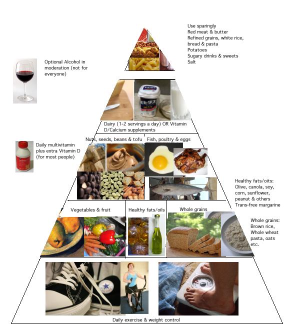 Empty Healthy Living Pyramid