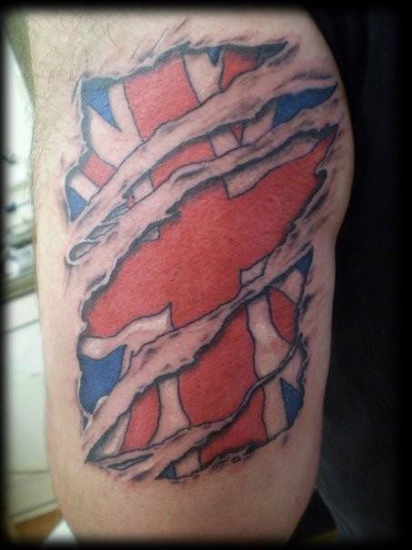 English Flag Tattoo