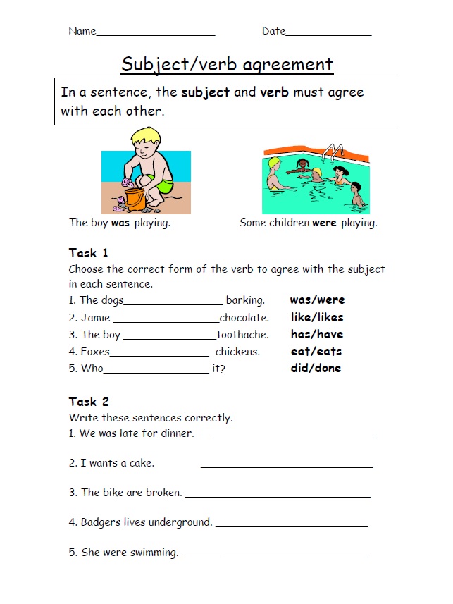 English Homework Sheets Year 4