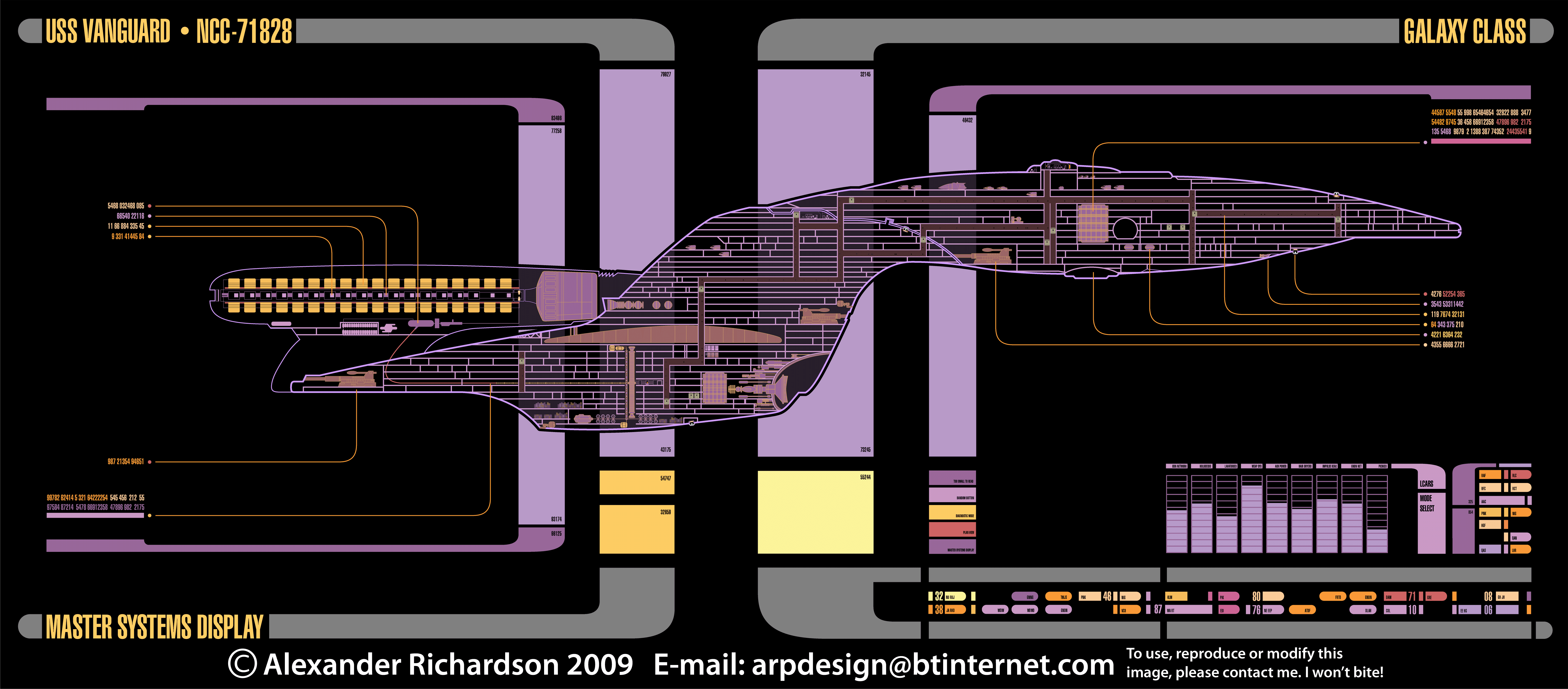 Enterprise D Bridge Schematics