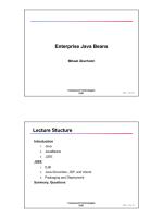 Enterprise Java Beans Ppt