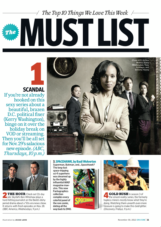 Entertainment Weekly Scandal Photo Shoot