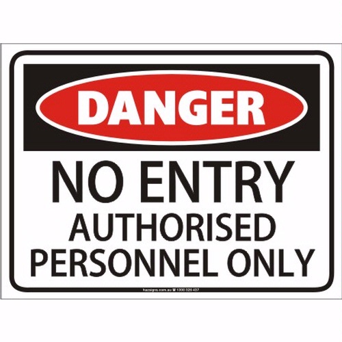 Entry For Authorized Personnel Only