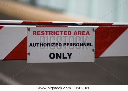 Entry For Authorized Personnel Only