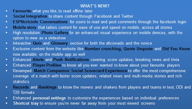 Espncricinfo App For Ipad