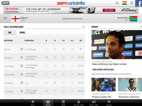 Espncricinfo App For Ipad