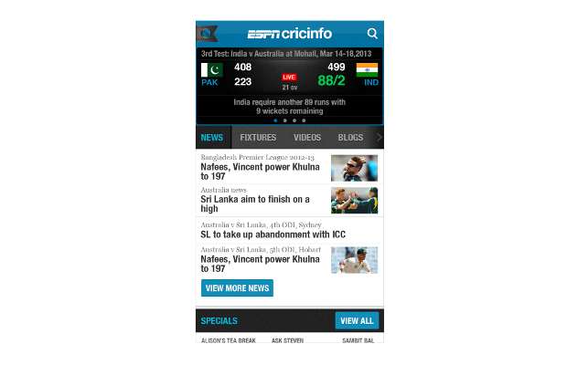 Espncricinfo App For Iphone