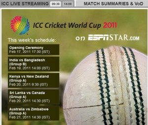 Espnstar Cricket Live Tv