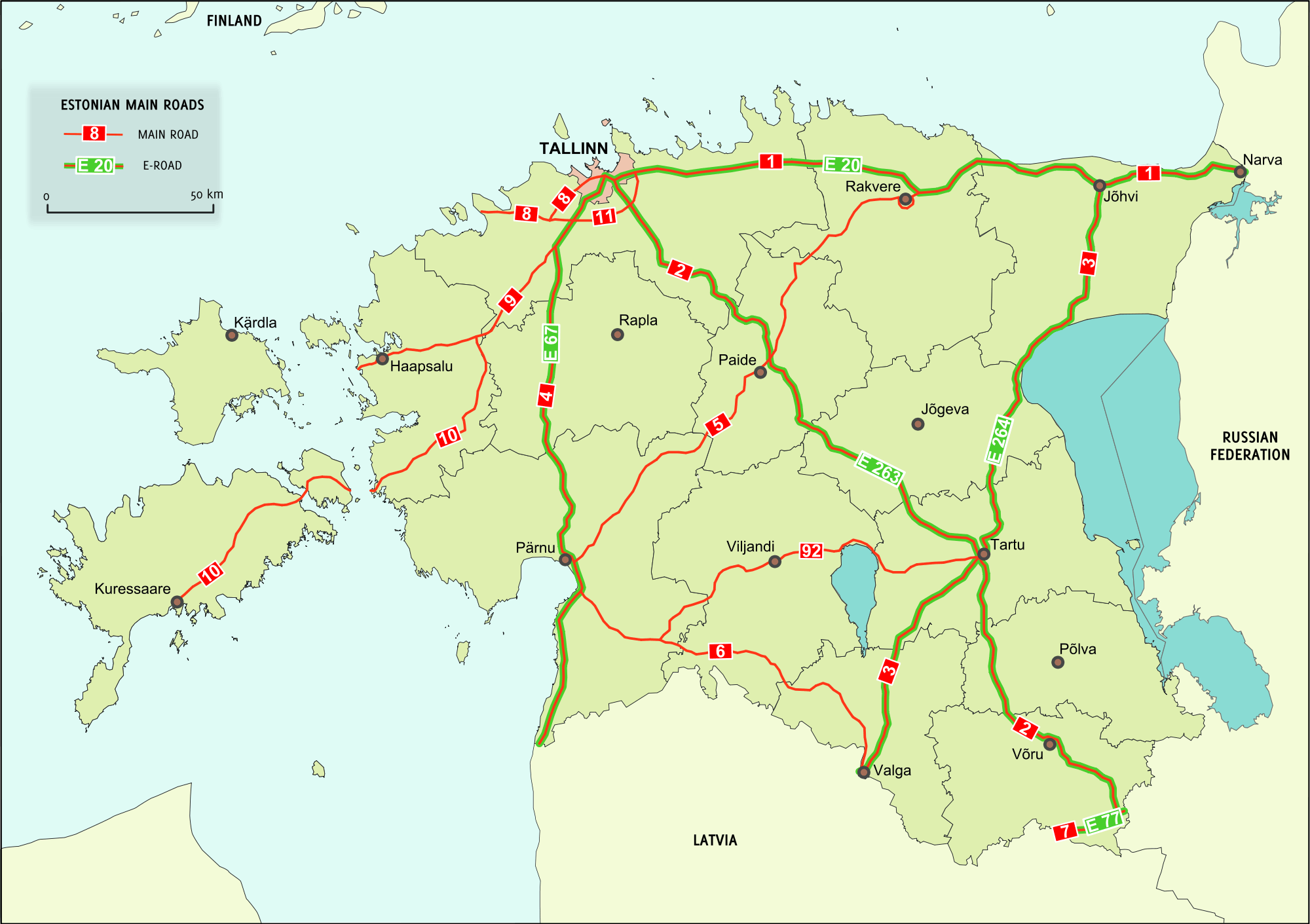 Estonia Map