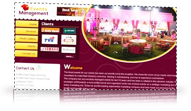 Events Management Website Templates