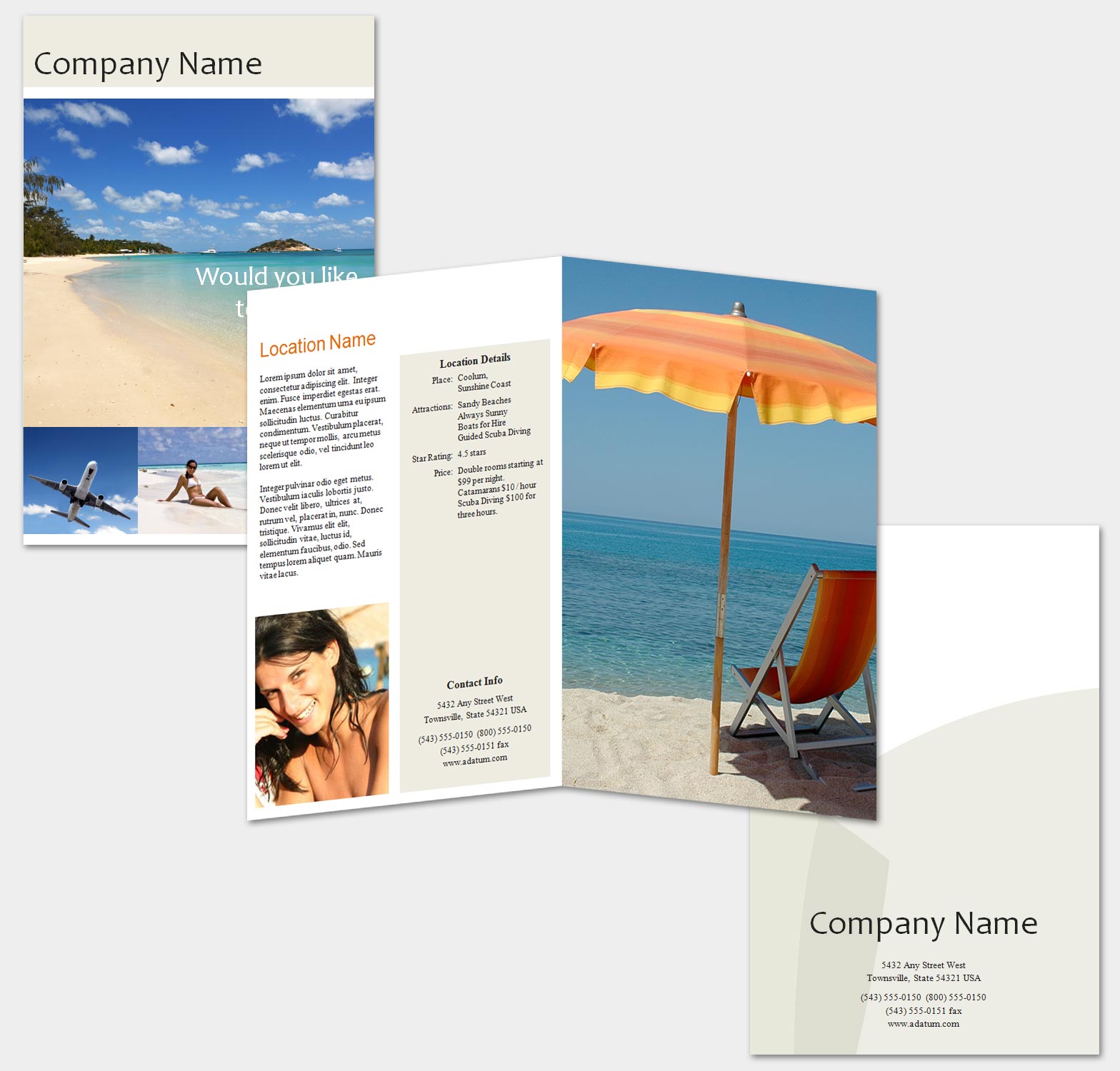 Examples Of Travel Brochures For Kids