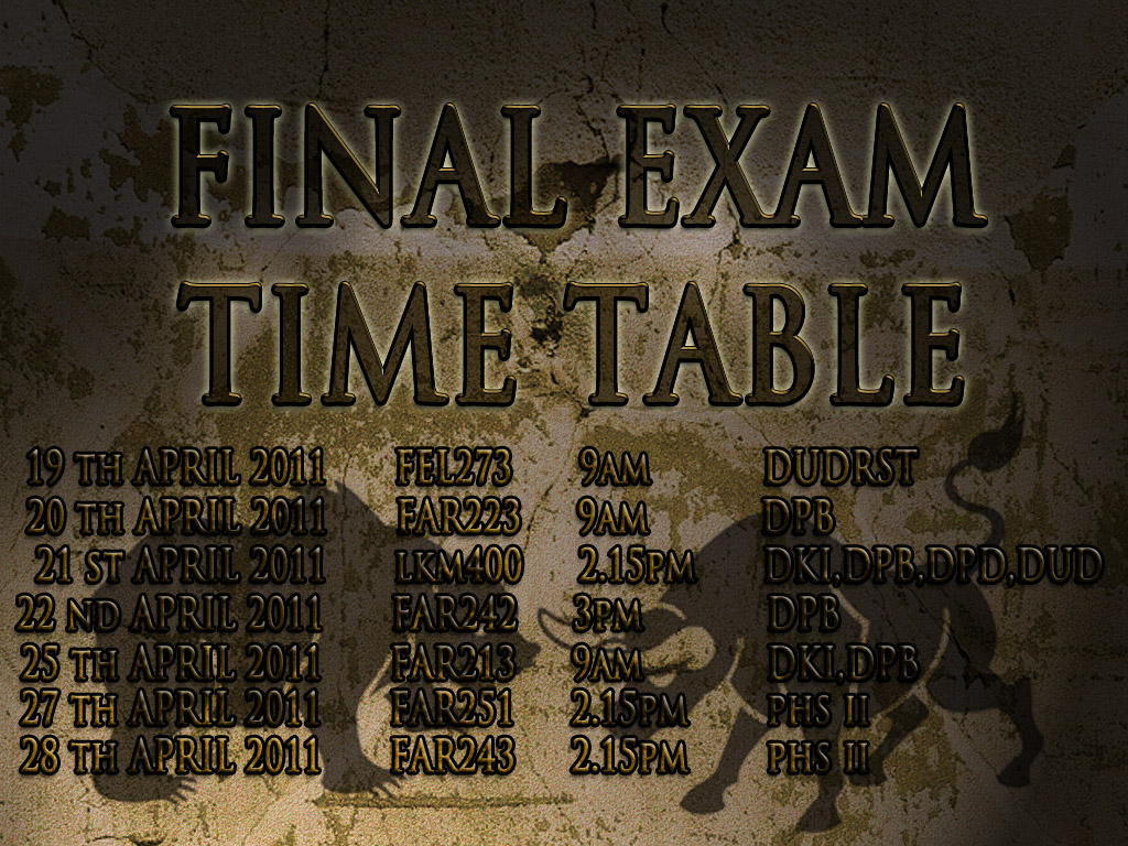 Exams Time Wallpapers