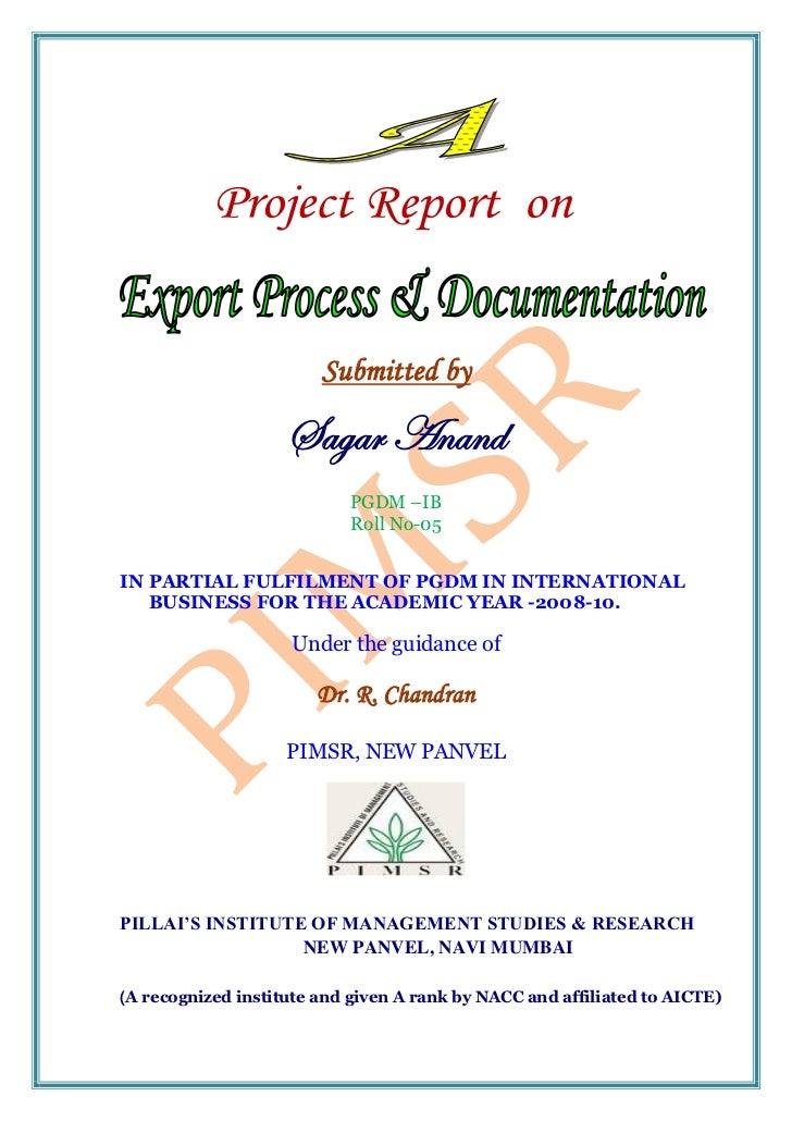 Export Documentation Process