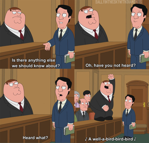 Family Guy Peter Griffin Bird Is The Word