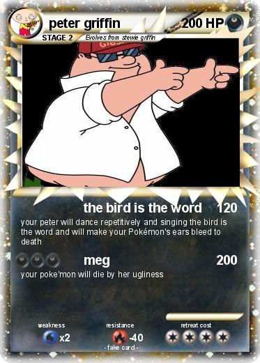 Family Guy Peter Griffin Bird Is The Word