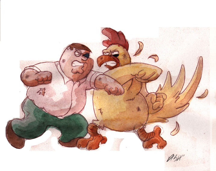 Family Guy Peter Vs Chicken All Fights