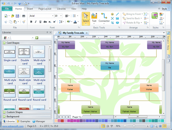 Family Tree Diagram Template Free