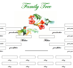 Family Tree Template For Children Free