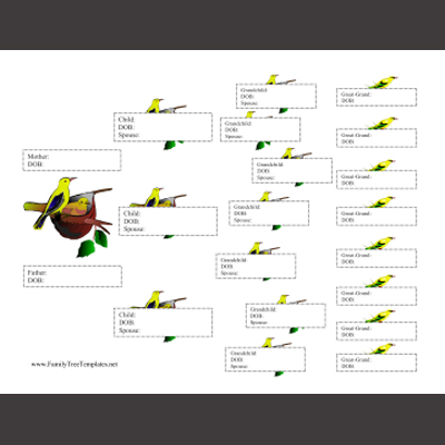 Family Tree Template For Kids Printable