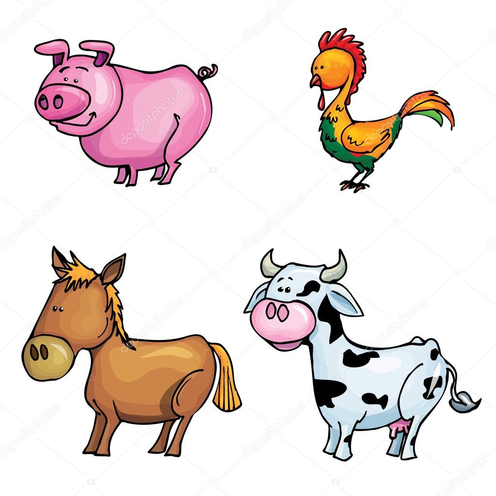 Farm Animals Cartoon Pictures