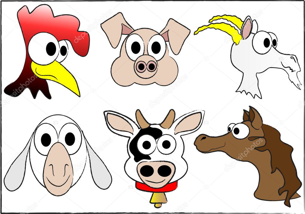 Farm Animals Cartoon Pictures