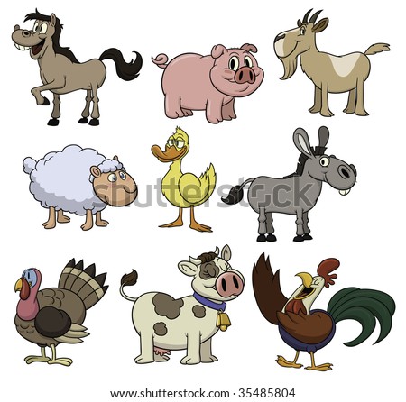 Farm Animals Cartoon Pictures