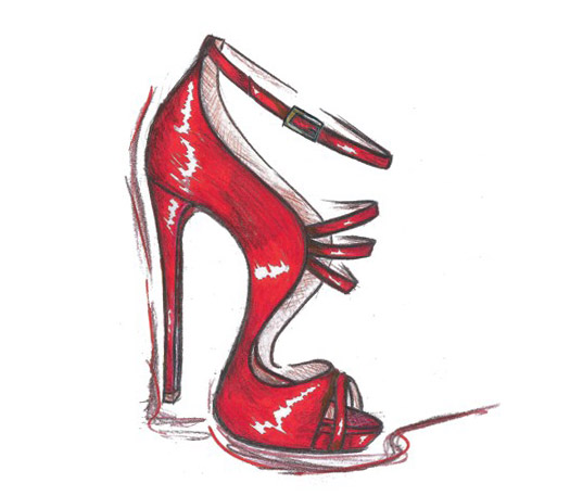 Fashion Design Sketches Shoes