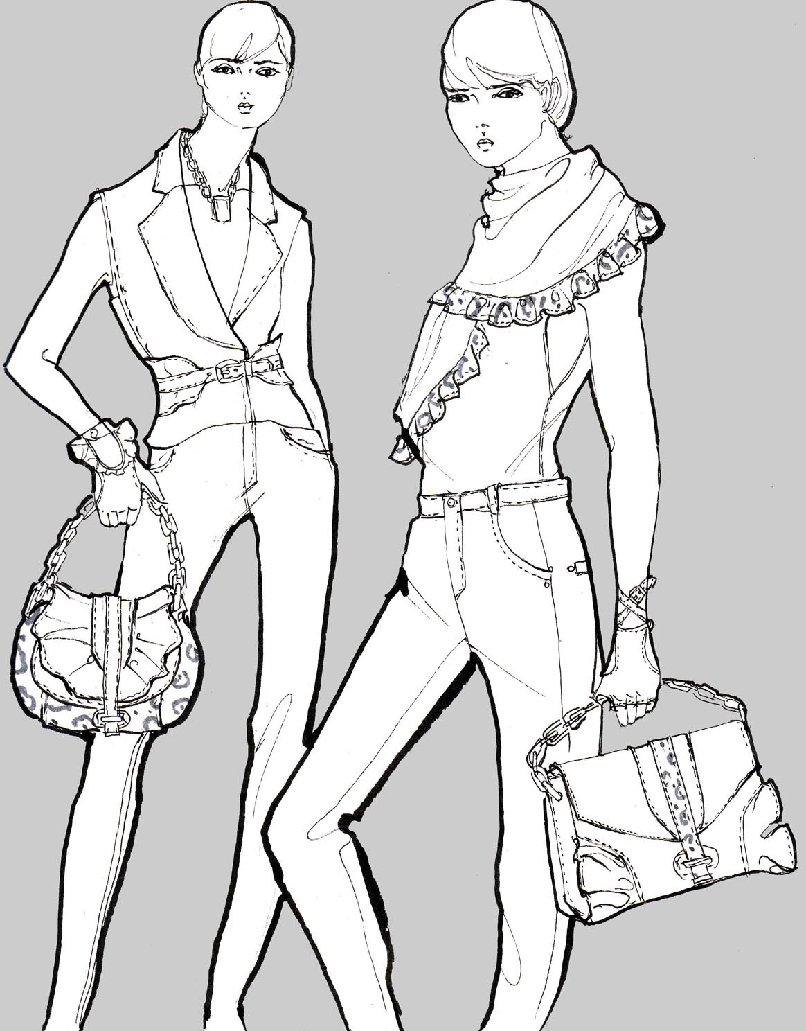 Fashion Illustration Portfolio Themes