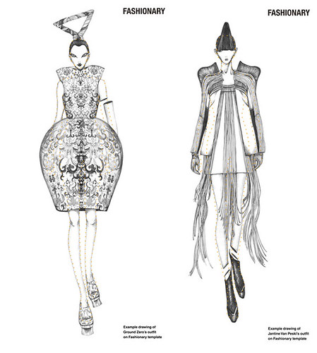 Fashion Illustration Templates Front And Back