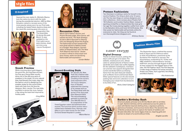 Fashion Magazine Design Layout