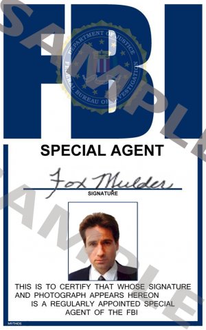 Fbi Id Card Template Free