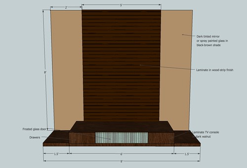 Feature Wall Tv Console Design