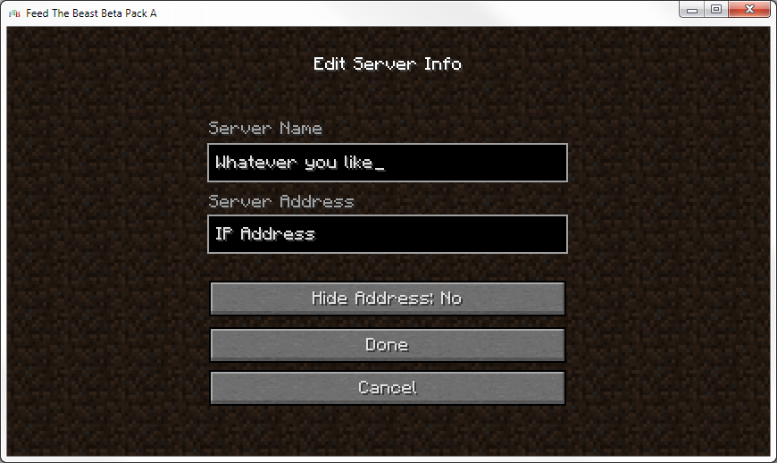 Feed The Beast Minecraft Server Ip