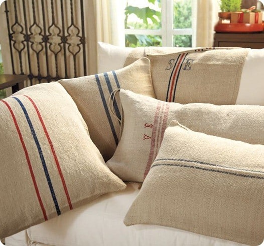 Feedsack Pillows