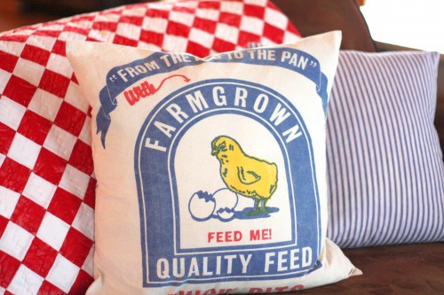 Feedsack Pillows