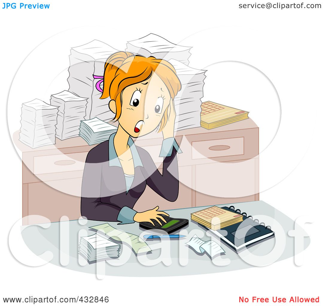 Female Accountant Clipart