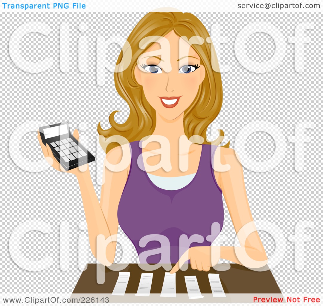 Female Accountant Clipart