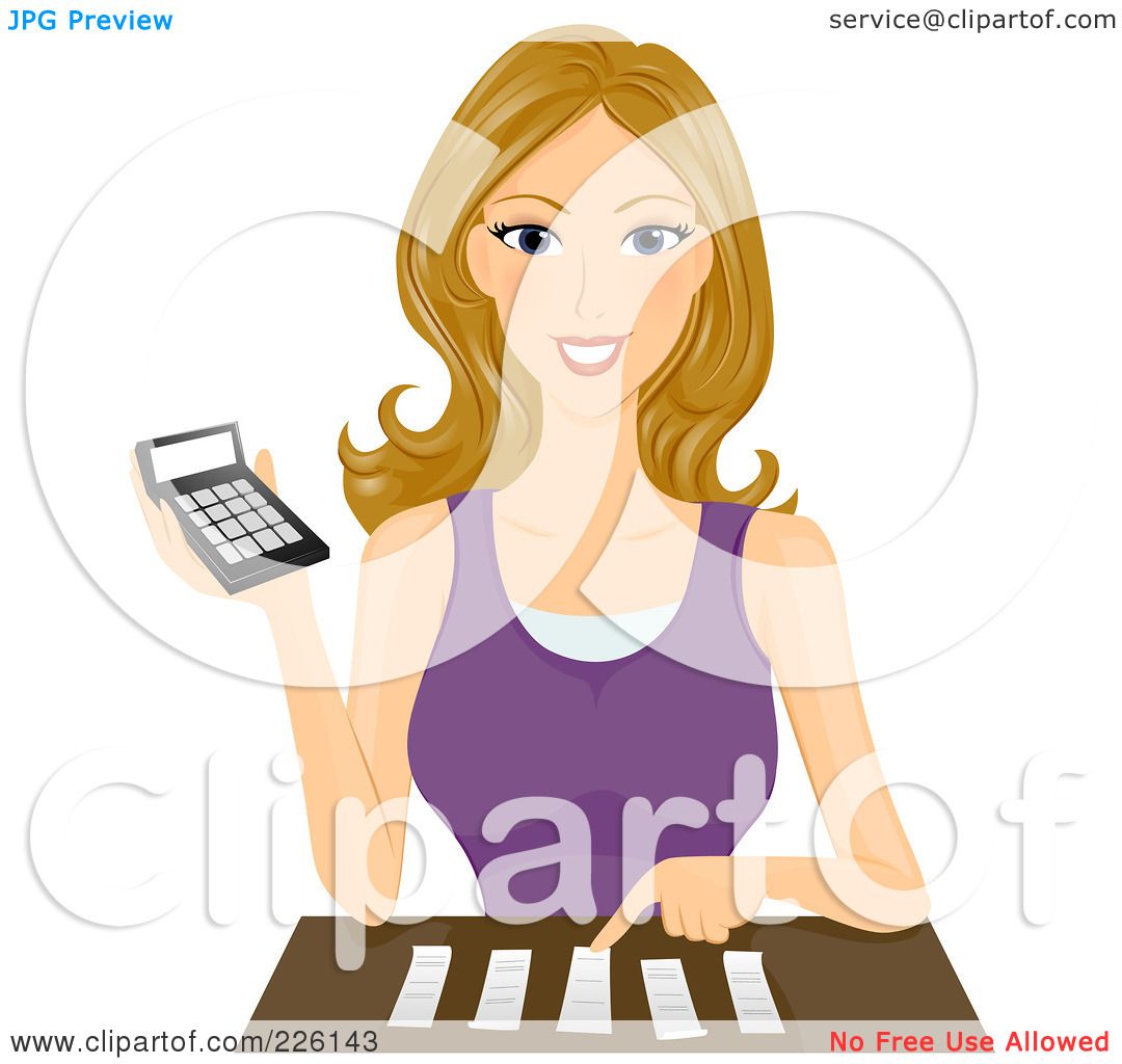 Female Accountant Clipart