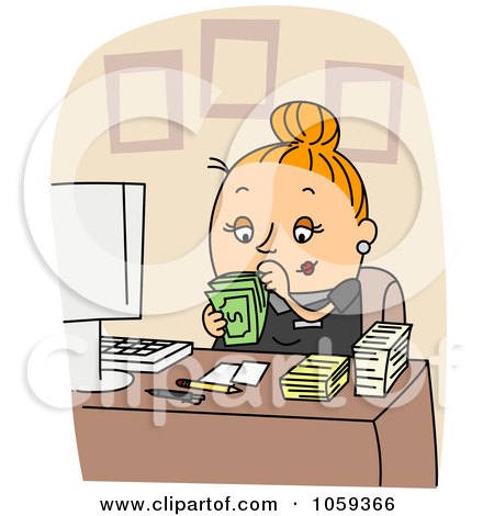 Female Accountant Clipart