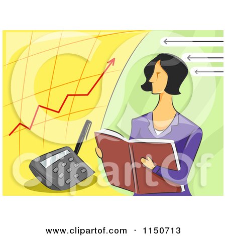 Female Accountant Clipart