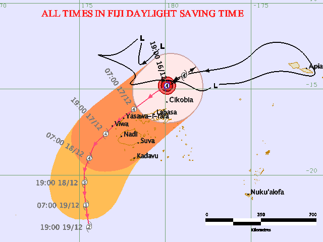 Fiji Cyclone Evan Images