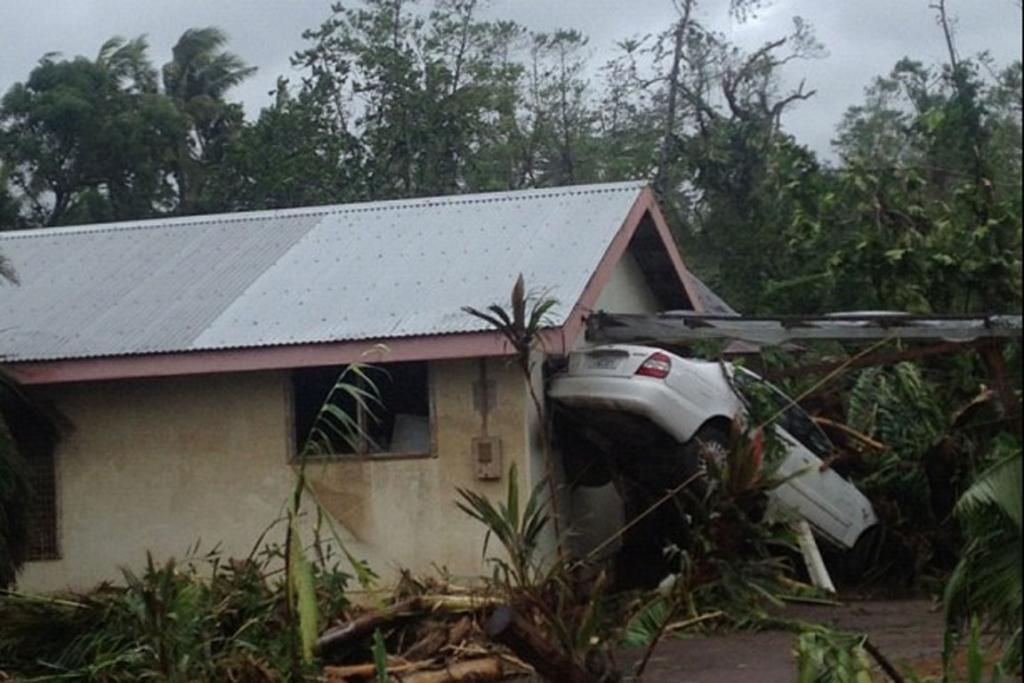 Fiji Cyclone Evan Map