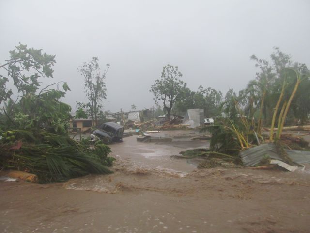 Fiji Cyclone Evan Map