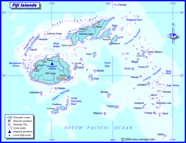 Fiji Islands Location