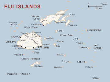 Fiji Islands Map World