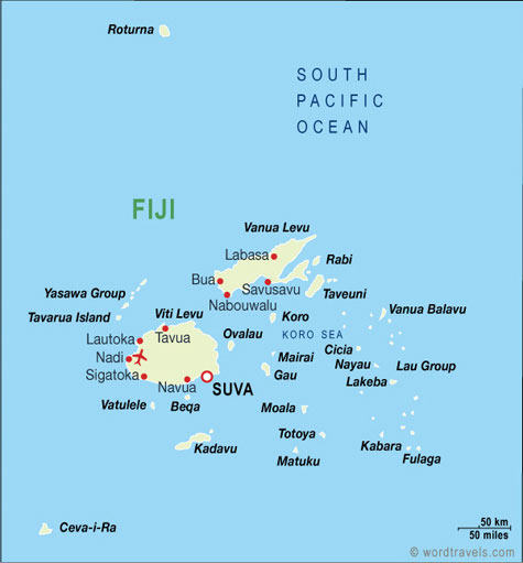 Fiji Map