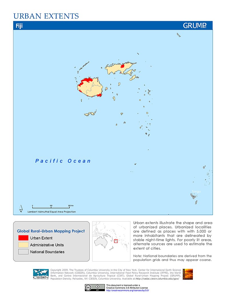 Fiji Map Pdf