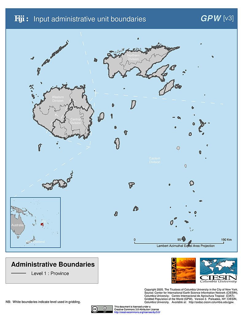 Fiji Map Pdf