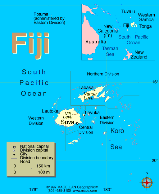 Fiji Map World